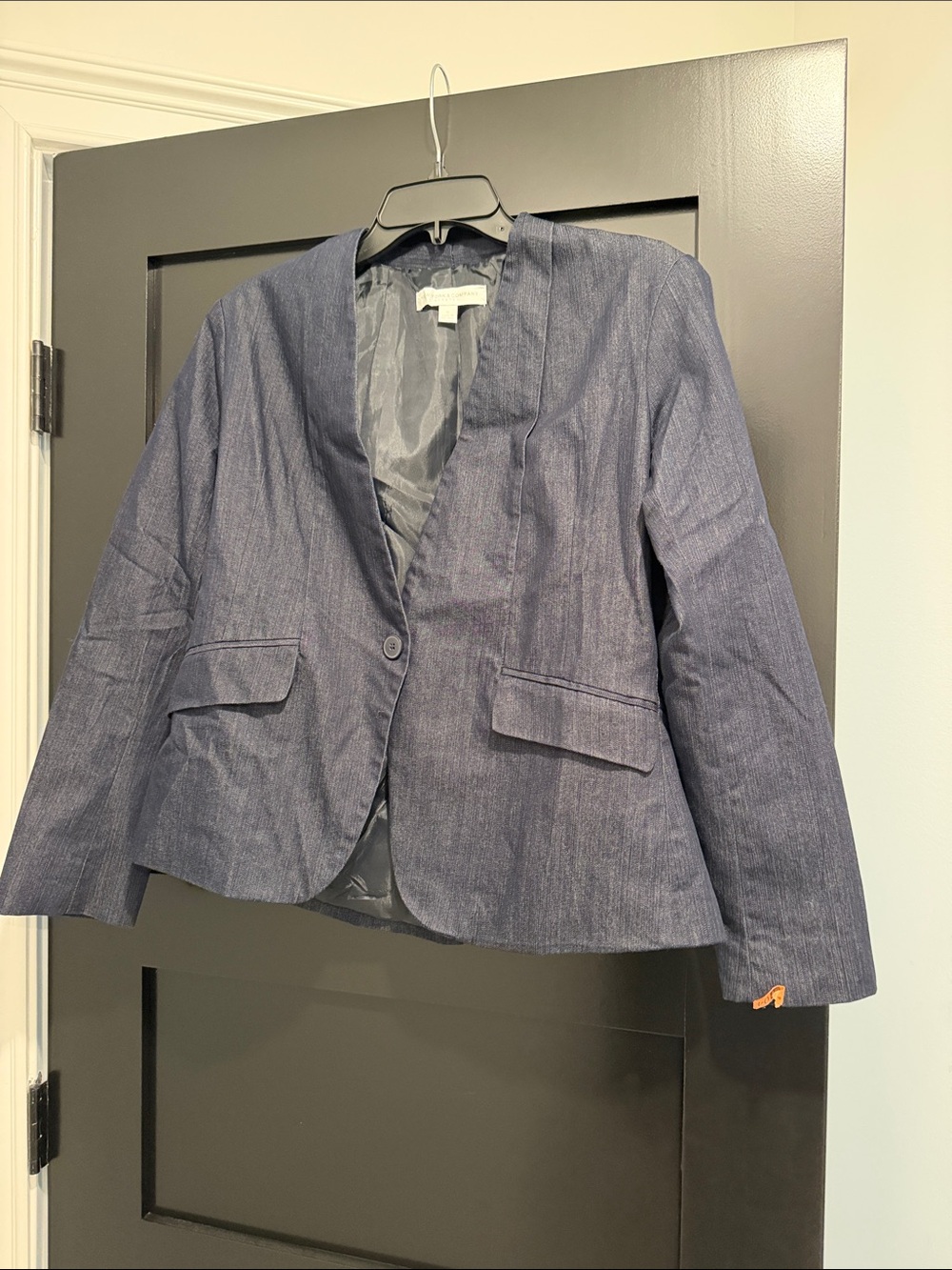 NY&CO Tailored Navy Blue Women's Blazer Jacket